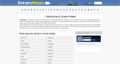 Desktop Screenshot of dreammean.com